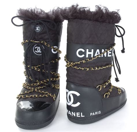 mens chanel apres ski boots|Chanel Moon Boots .